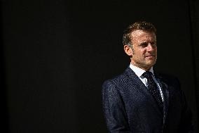 Emmanuel Macron Welcomes Swiss President Karin Keller-Sutter - Paris
