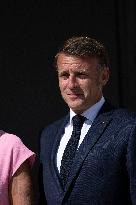 Emmanuel Macron Welcomes Swiss President Karin Keller-Sutter - Paris