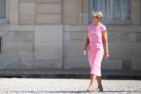 Emmanuel Macron Welcomes Swiss President Karin Keller-Sutter - Paris