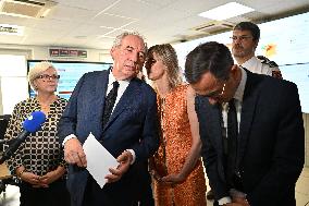 Bayrou Visits Crisis Center Amid Severe Heatwave in France - Paris
