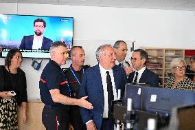 Bayrou Visits Crisis Center Amid Severe Heatwave in France - Paris