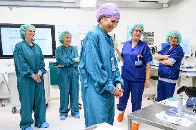 Queen Maxima Visits Radboud University Medical Center - Netherlands