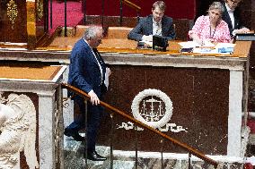 Examination of a PS motion of no confidence against the French prime minister - Paris RL