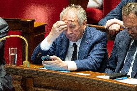 Examination of a PS motion of no confidence against the French prime minister - Paris RL