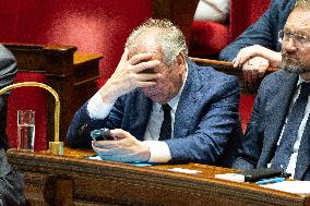 Examination of a PS motion of no confidence against the French prime minister - Paris RL
