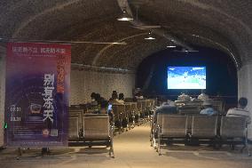 Citizens Enjoy Coolness in The Air-raid Shelter in Hangzhou