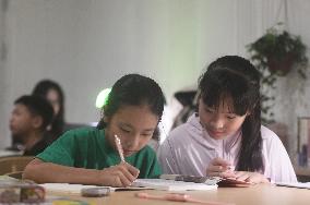 Citizens Enjoy Coolness in The Air-raid Shelter in Hangzhou