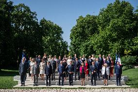 President Macron And Government Members Family Picture - Paris