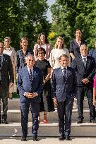 President Macron And Government Members Family Picture - Paris