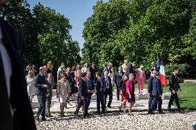 President Macron And Government Members Family Picture - Paris