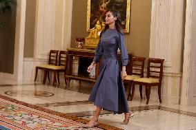 Queen Letizia Receives In Audience - Madrid