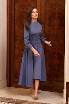 Queen Letizia Receives In Audience - Madrid