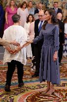 Queen Letizia Receives In Audience - Madrid