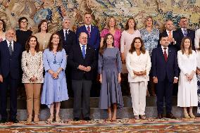 Queen Letizia Receives In Audience - Madrid