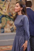 Queen Letizia Receives In Audience - Madrid