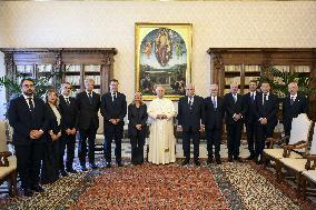 Pope Leo XIV Meets Giorgia Meloni - Vatican