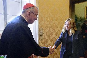 Pope Leo XIV Meets Giorgia Meloni - Vatican