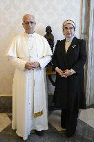 Pope Leo XIV Meets Emine Erdogan - Vatican