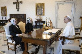 Pope Leo XIV Meets Emine Erdogan - Vatican