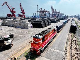 Scheduled Sea-rail Intermodal Train