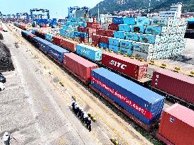 Scheduled Sea-rail Intermodal Train