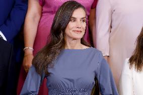 Queen Letizia During An Audience - Madrid
