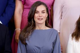 Queen Letizia During An Audience - Madrid