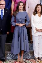 Queen Letizia During An Audience - Madrid