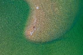 Aerial View of Benodet Lagoon