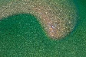 Aerial View of Benodet Lagoon