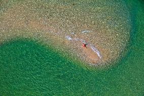 Aerial View of Benodet Lagoon