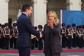 PM Welcomes Ecuador President at Palazzo Chigi - Rome