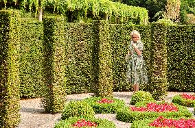 Queen Mathilde Visits Museum & Gardens Van Buuren - Belgium