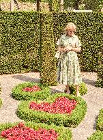 Queen Mathilde Visits Museum & Gardens Van Buuren - Belgium