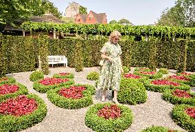 Queen Mathilde Visits Museum & Gardens Van Buuren - Belgium