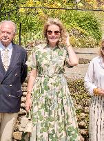 Queen Mathilde Visits Museum & Gardens Van Buuren - Belgium