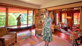 Queen Mathilde Visits Museum & Gardens Van Buuren - Belgium