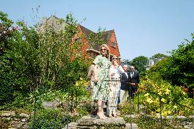 Queen Mathilde Visits Museum & Gardens Van Buuren - Belgium