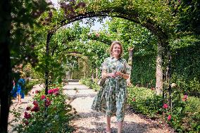 Queen Mathilde Visits Museum & Gardens Van Buuren - Belgium