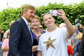 King Willem-Alexander Visits Oude Pekela - Netherlands