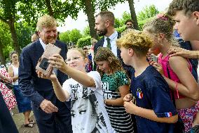 King Willem-Alexander Visits Oude Pekela - Netherlands