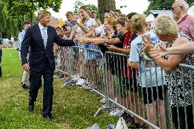King Willem-Alexander Visits Oude Pekela - Netherlands