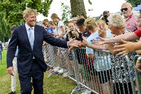 King Willem-Alexander Visits Oude Pekela - Netherlands