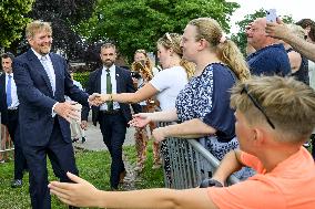 King Willem-Alexander Visits Oude Pekela - Netherlands