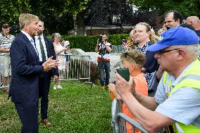King Willem-Alexander Visits Oude Pekela - Netherlands