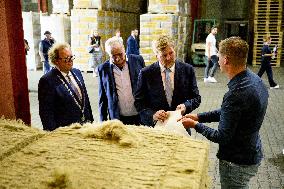 King Willem-Alexander Visits Oude Pekela - Netherlands