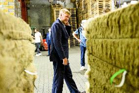 King Willem-Alexander Visits Oude Pekela - Netherlands