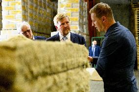 King Willem-Alexander Visits Oude Pekela - Netherlands