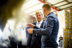 King Willem-Alexander Visits Oude Pekela - Netherlands