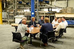 King Willem-Alexander Visits Oude Pekela - Netherlands